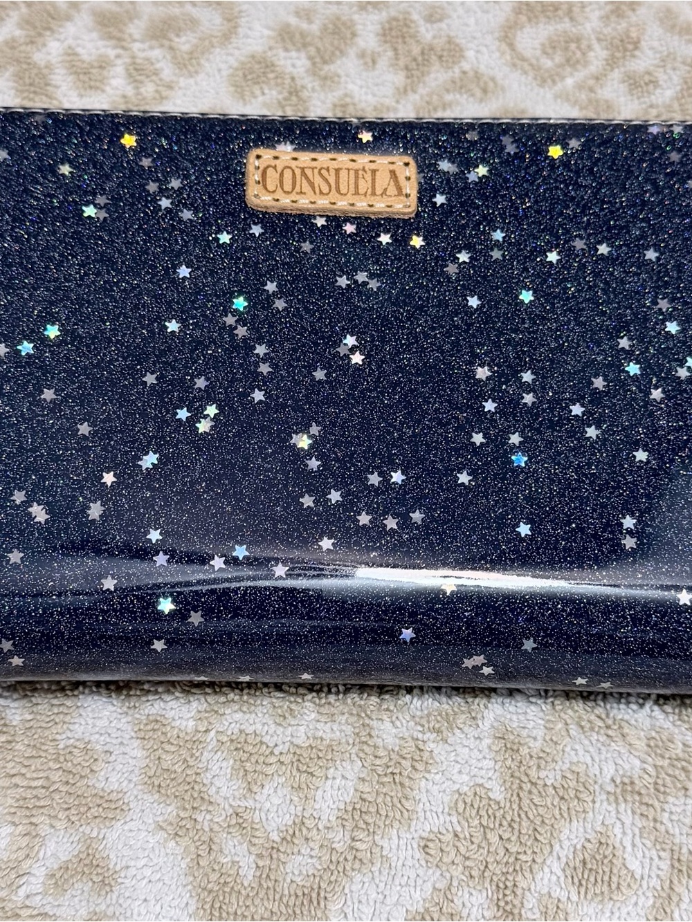 Consuela SHANE ESSENTIAL WALLET Navy Star Glitter Clutch
